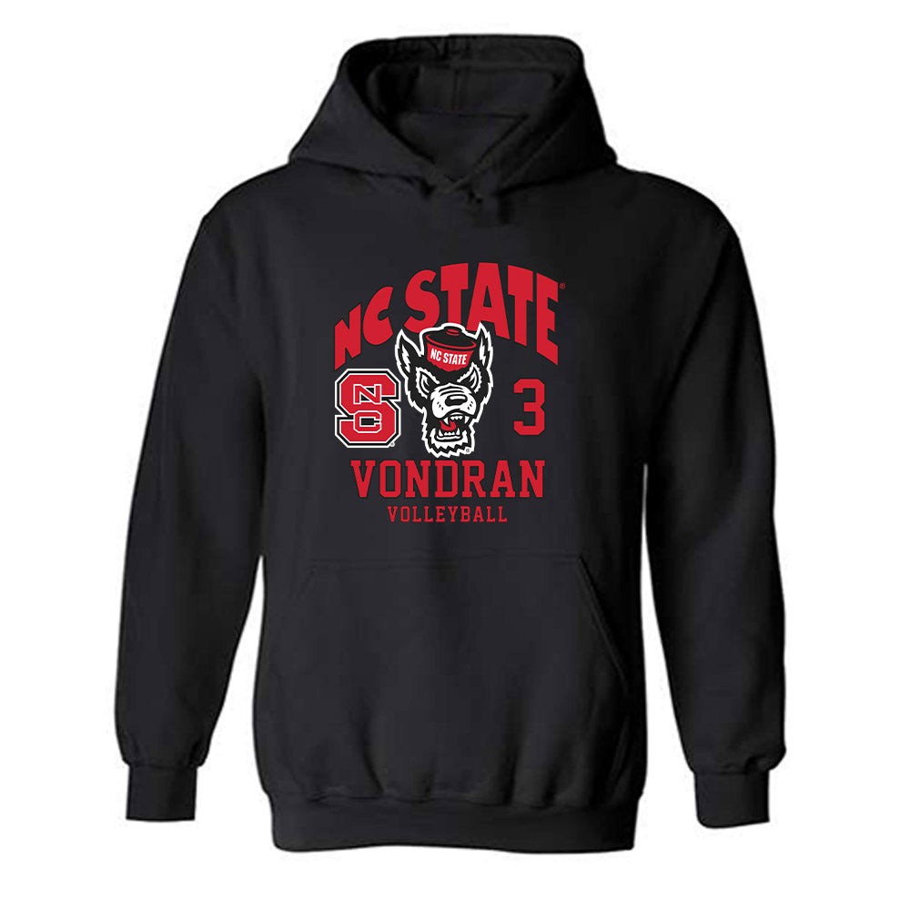 NC State - NCAA Women's Volleyball : Clara Vondran - Hooded Sweatshirt Fashion Shersey