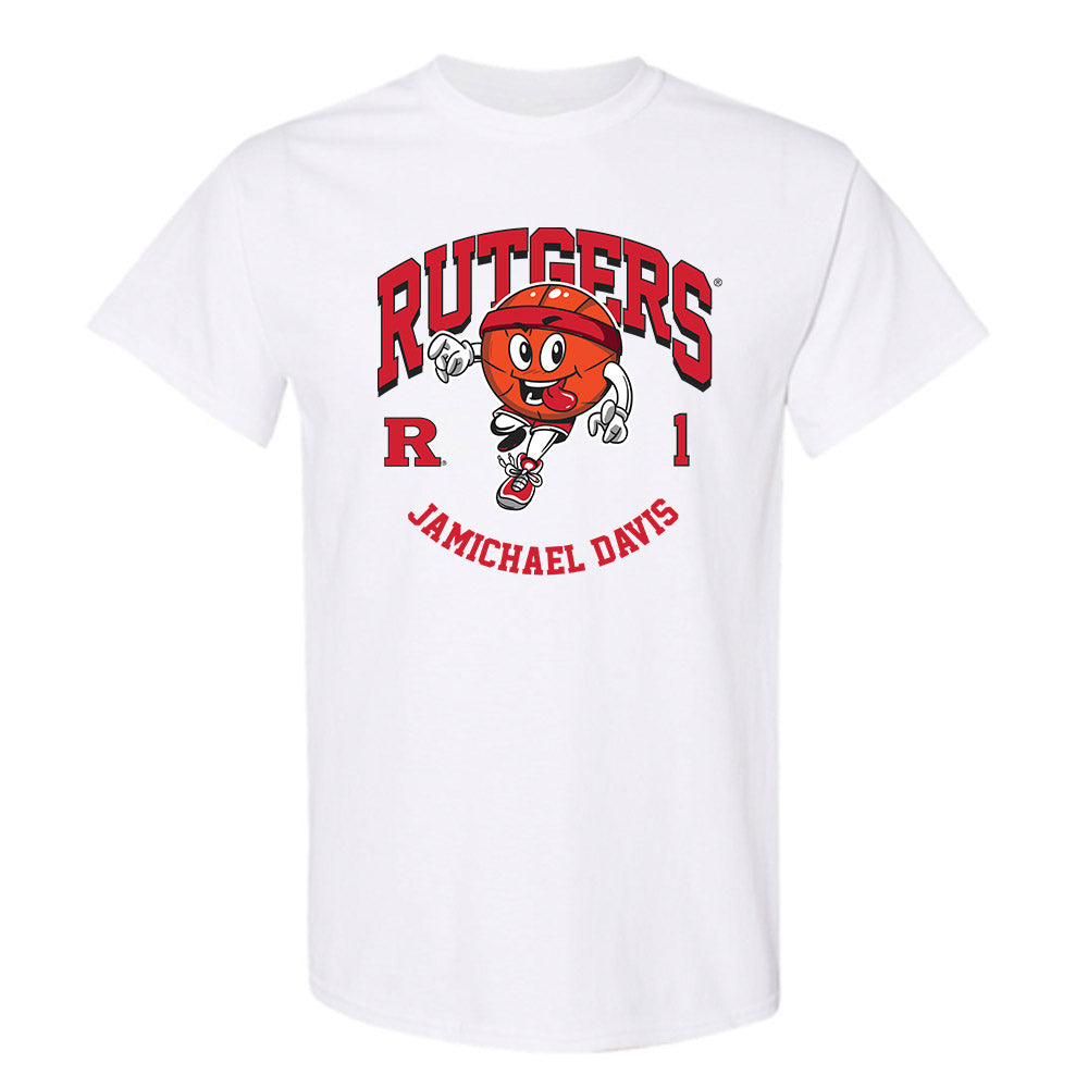 Rutgers - NCAA Men's Basketball : JaMichael Davis - T-Shirt Fashion Shersey
