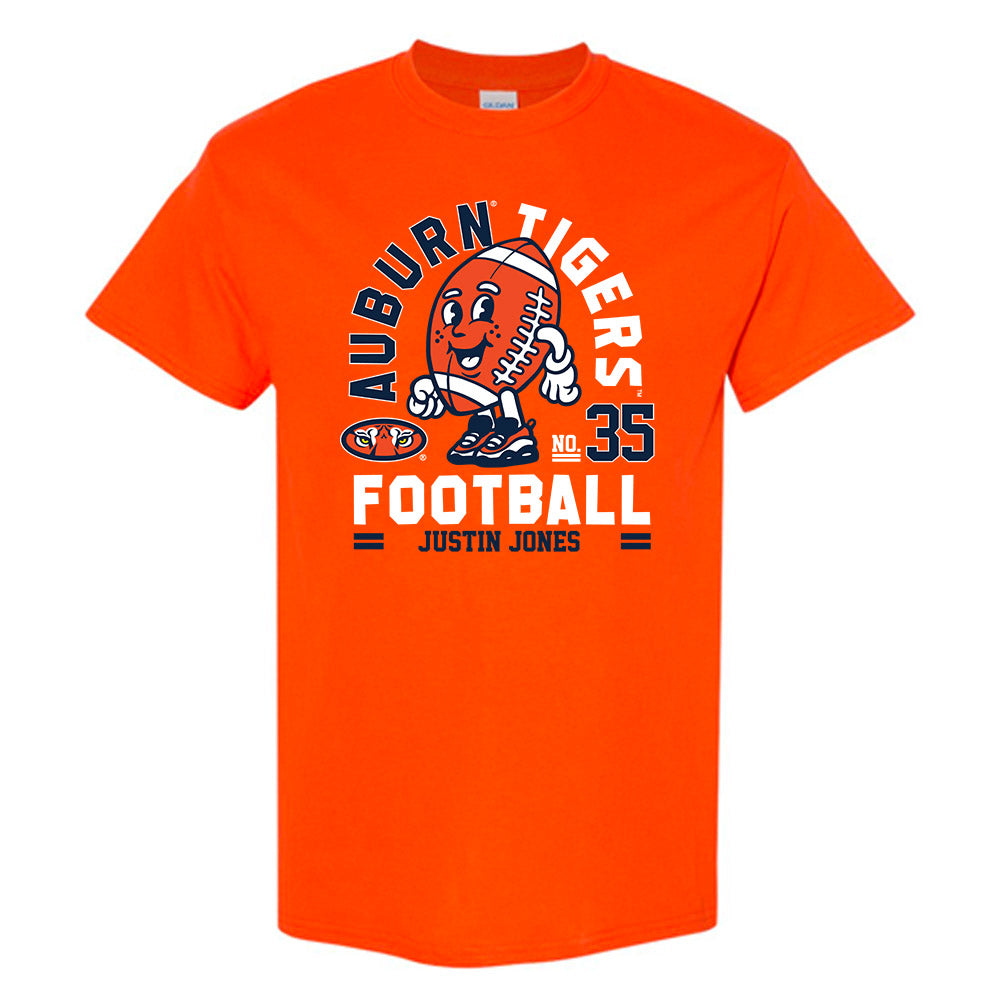 Auburn - NCAA Football : Justin Jones - Orange Fashion Short Sleeve T-Shirt