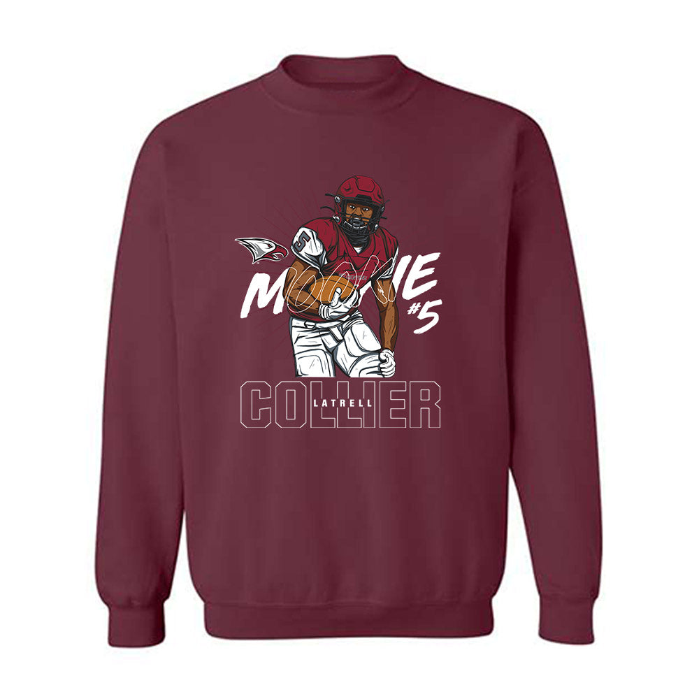 NCCU - NCAA Football : Latrell "Mookie" Collier - Caricature Sweatshirt