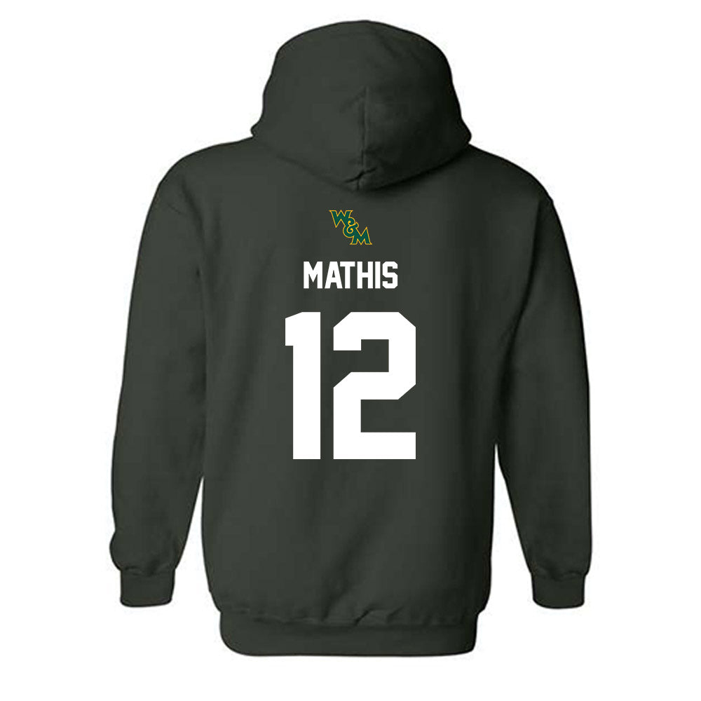 William & Mary - NCAA Football : Hollis Mathis - Classic Shersey Hooded Sweatshirt