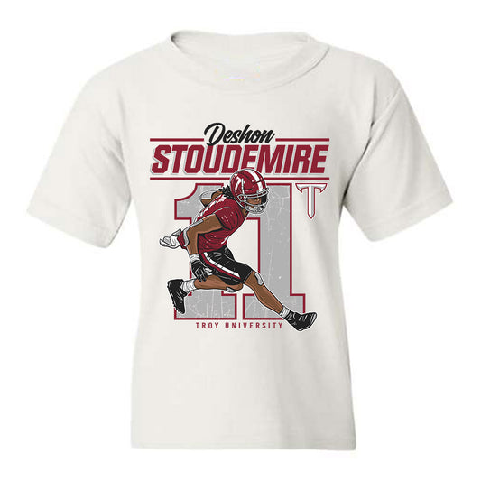 Troy - NCAA Football : Deshon Stoudemire - Caricature Youth T-Shirt