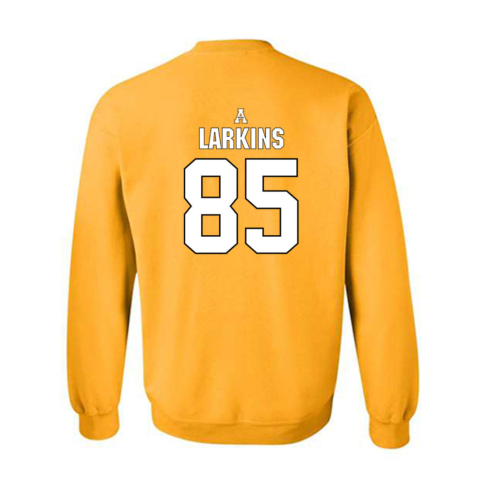 App State - NCAA Football : David Larkins - Gold Replica Shersey Sweatshirt