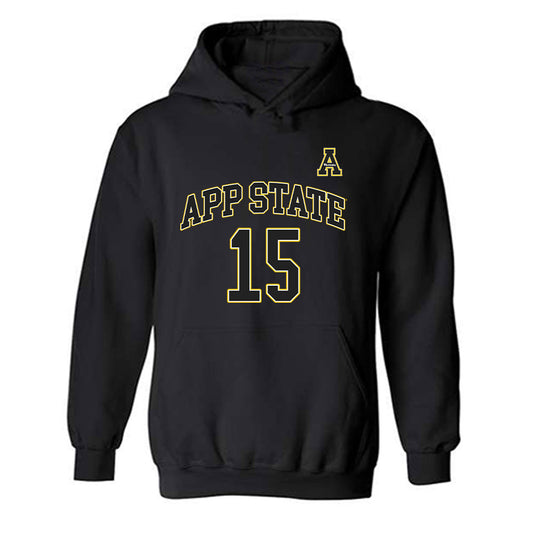 App State - NCAA Men's Basketball : CJ Huntley - Hooded Sweatshirt Replica Shersey
