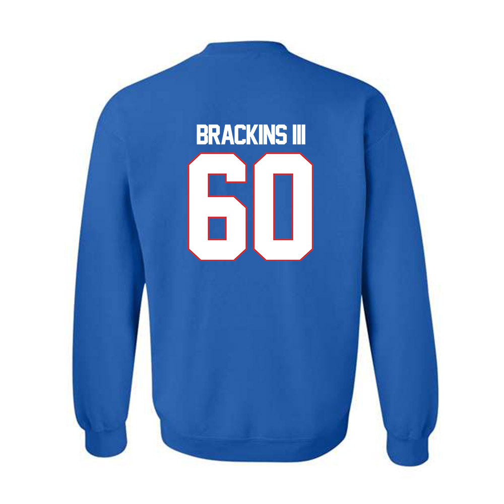 LA Tech - NCAA Football : Roy Brackins III - Crewneck Sweatshirt Replica Shersey