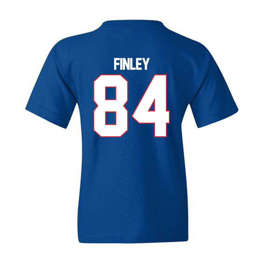 LA Tech - NCAA Football : Elliott Finley - Royal Replica Shersey Youth T-Shirt