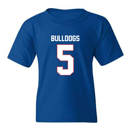 LA Tech - NCAA Football : Blake Baker - Royal Replica Shersey Youth T-Shirt
