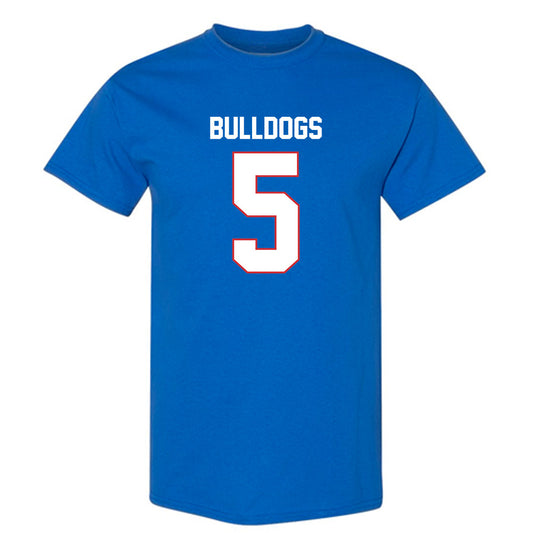 LA Tech - NCAA Football : Blake Baker - Royal Replica Shersey Short Sleeve T-Shirt