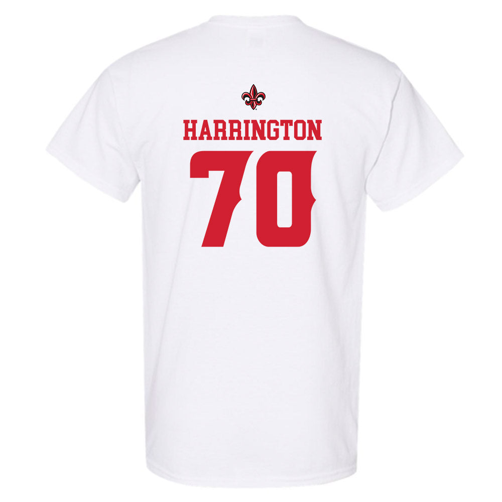Louisiana - NCAA Football : Jax Harrington - White Replica Shersey Short Sleeve T-Shirt