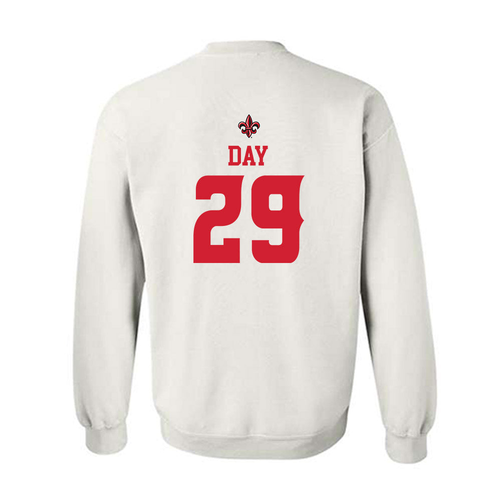 Louisiana - NCAA Football : Denim Day - White Replica Shersey Sweatshirt