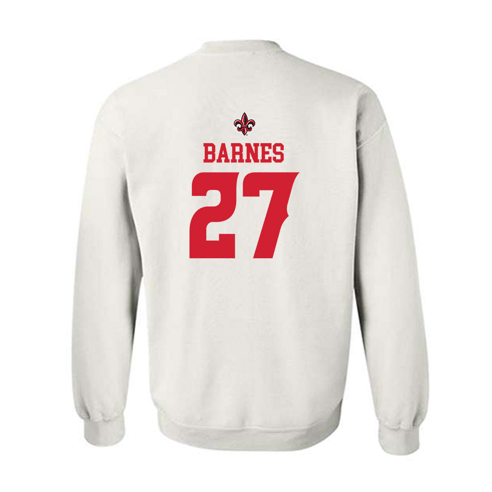 Louisiana - NCAA Football : Key'Savalyn Barnes - White Replica Shersey Sweatshirt
