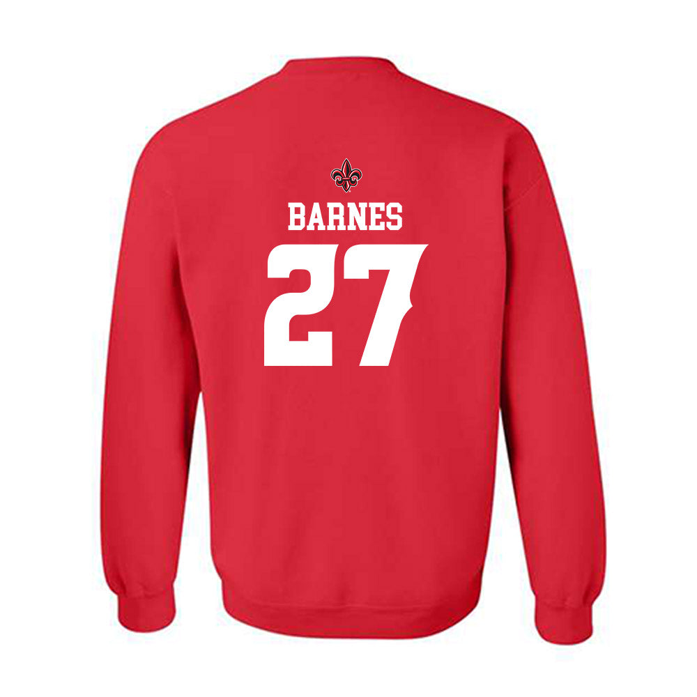 Louisiana - NCAA Football : Key'Savalyn Barnes - Red Replica Shersey Sweatshirt