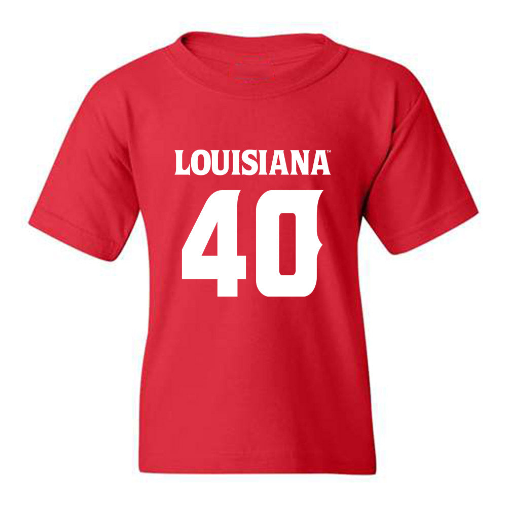Louisiana - NCAA Football : Logan Klotz - Red Replica Jersey