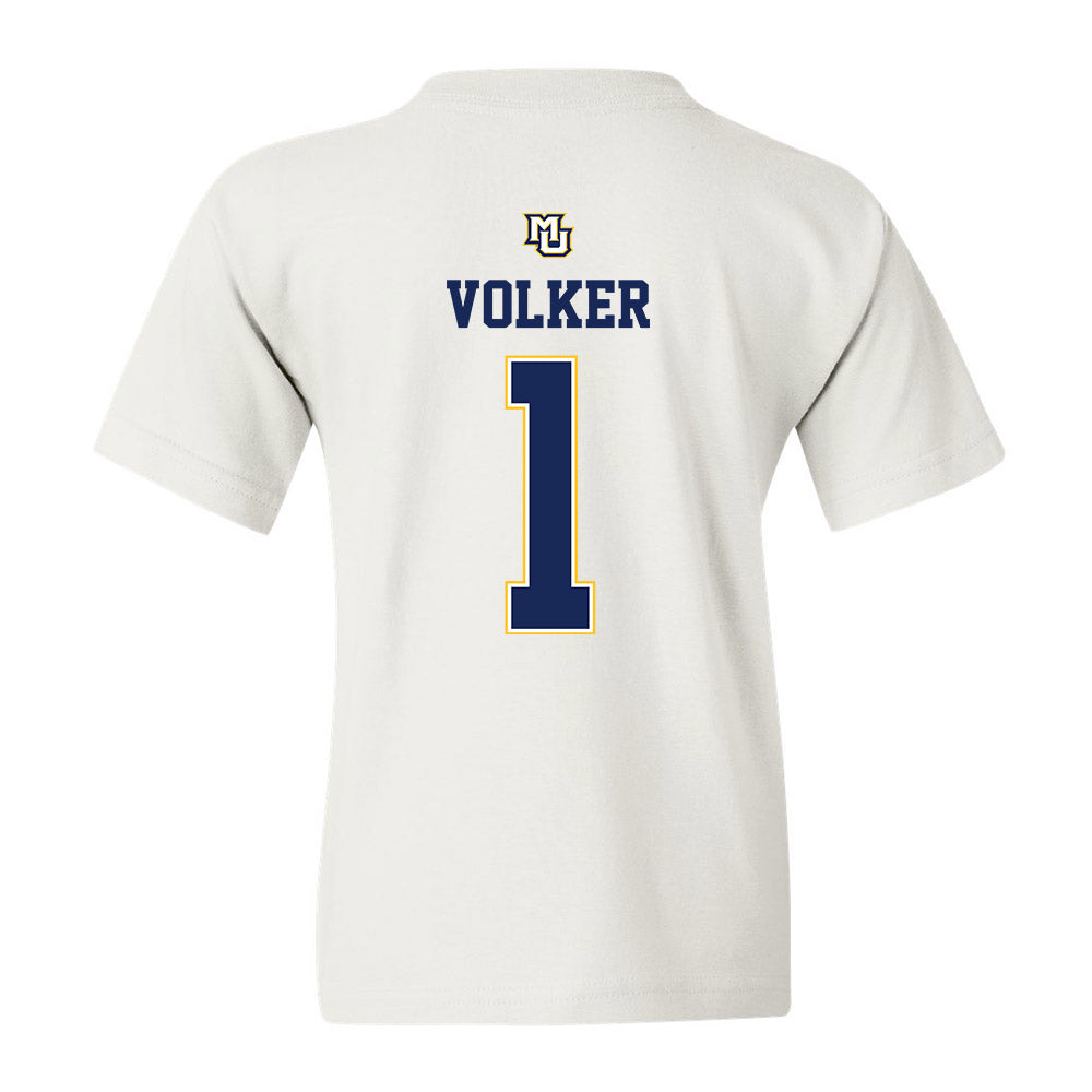Marquette - NCAA Women's Basketball : Lee Volker - Youth T-Shirt Replica Shersey