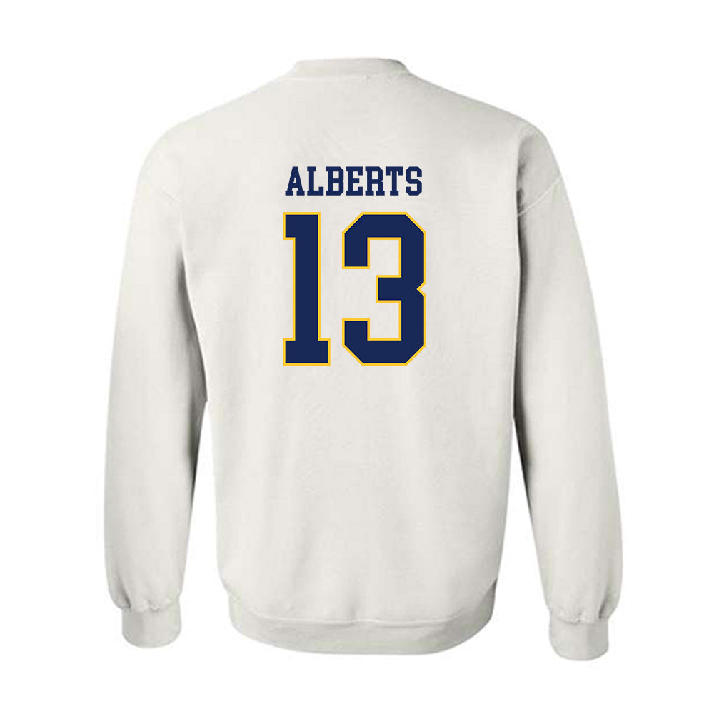Marquette - NCAA Women's Soccer : Adrianna Alberts - White Replica Shersey Sweatshirt