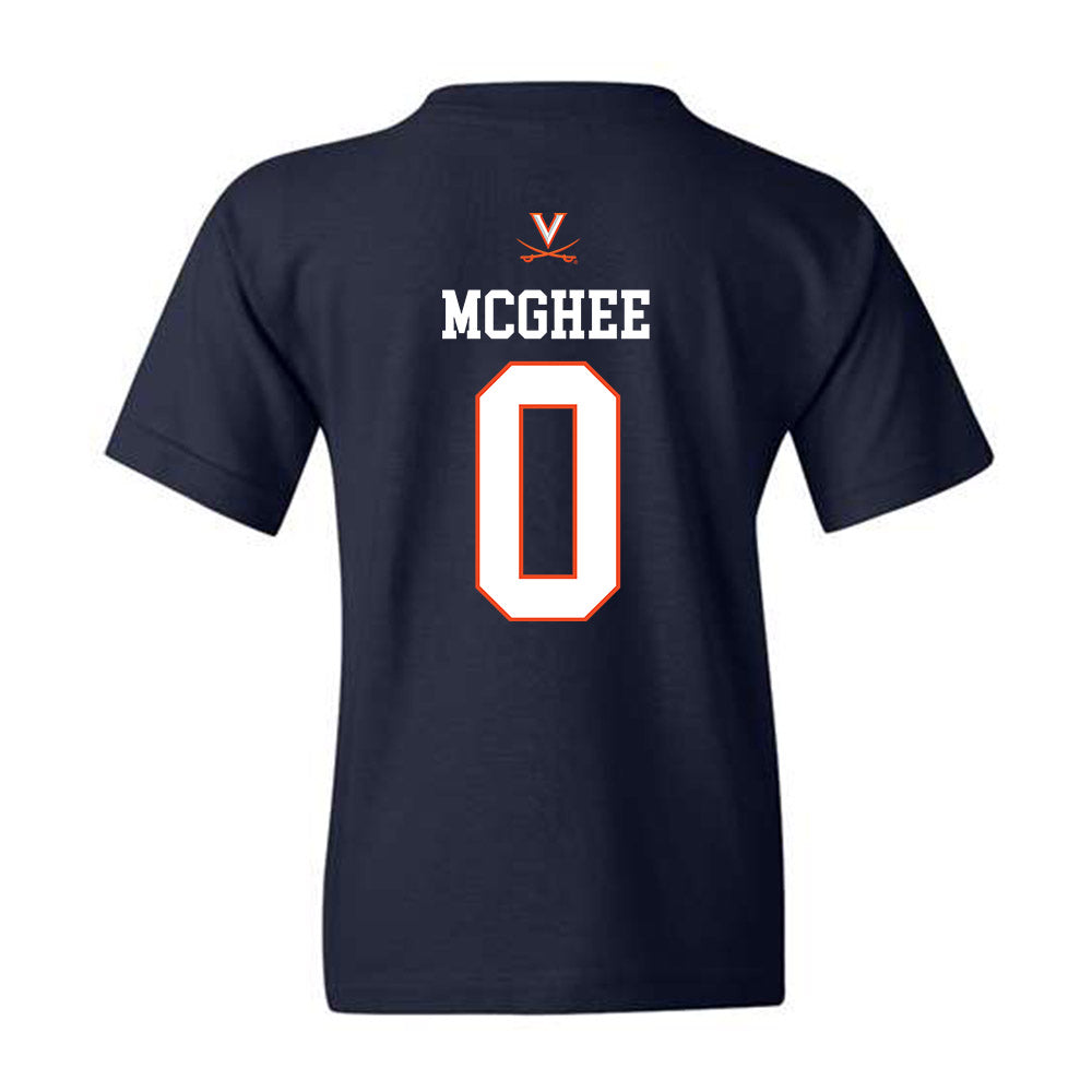 Virginia - NCAA Women's Basketball : Olivia McGhee - Youth T-Shirt Replica Shersey