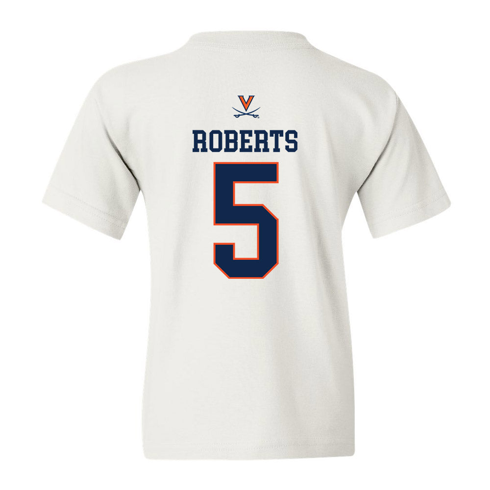 Virginia - NCAA Men's Basketball : Desmond Roberts - Youth T-Shirt Replica Shersey