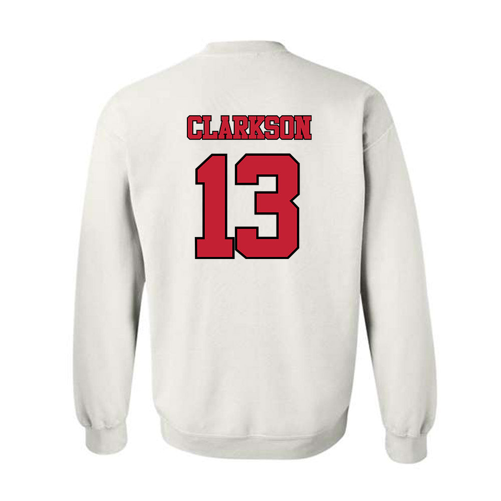 Utah - NCAA Baseball : TJ Clarkson - Crewneck Sweatshirt Replica Shersey