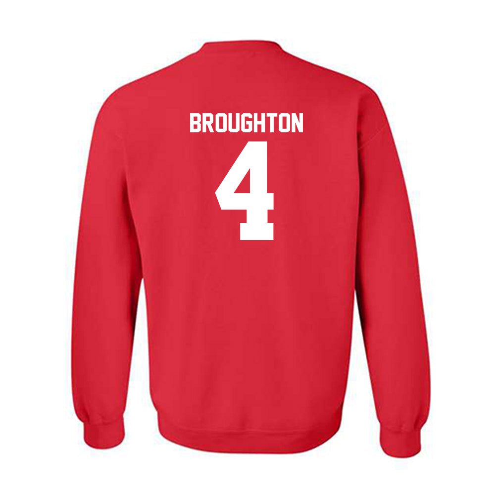 Utah - NCAA Football : JaTravis Broughton - Red Replica Shersey Sweatshirt