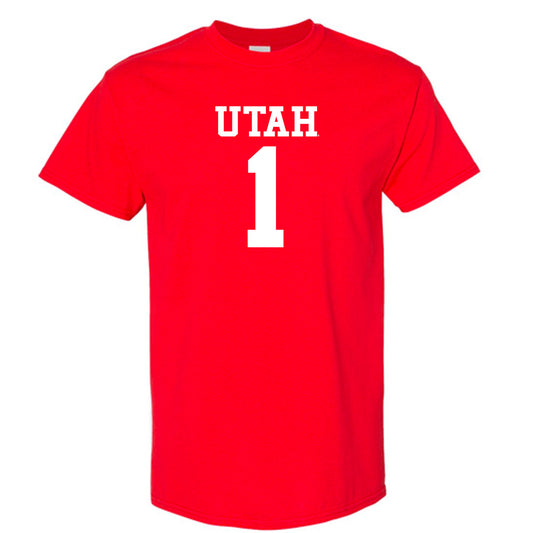 Utah - NCAA Football : Jaylon Glover - Red Replica Shersey Short Sleeve T-Shirt