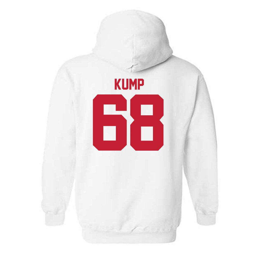 Utah - NCAA Football : Jaren Kump - White Replica Shersey Hooded Sweatshirt