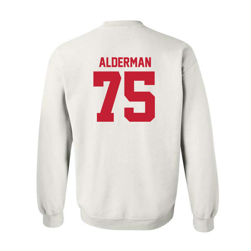 Utah - NCAA Football : Roger Alderman - Crewneck Sweatshirt Replica Shersey