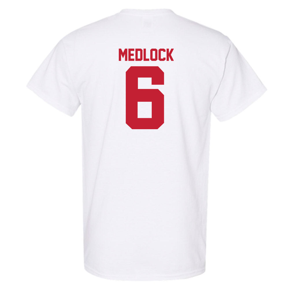 Utah - NCAA Football : Justin Medlock - White Replica Shersey Short Sleeve T-Shirt