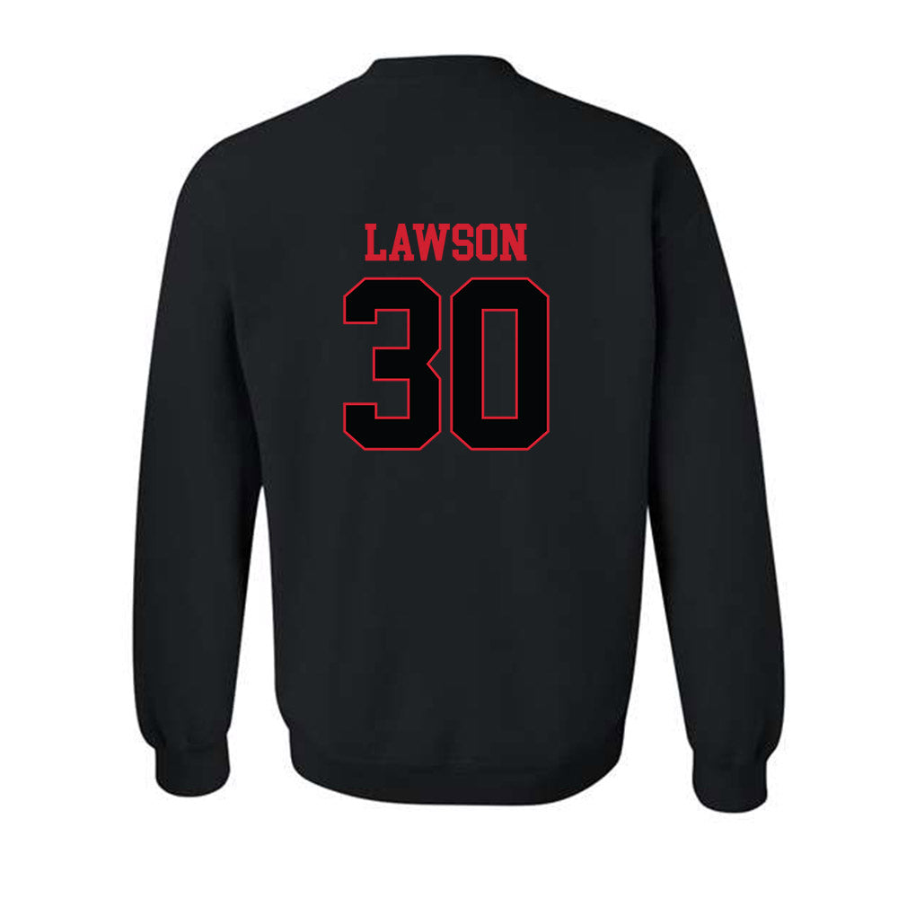 NC State - NCAA Baseball : Justin Lawson - Crewneck Sweatshirt Replica Shersey