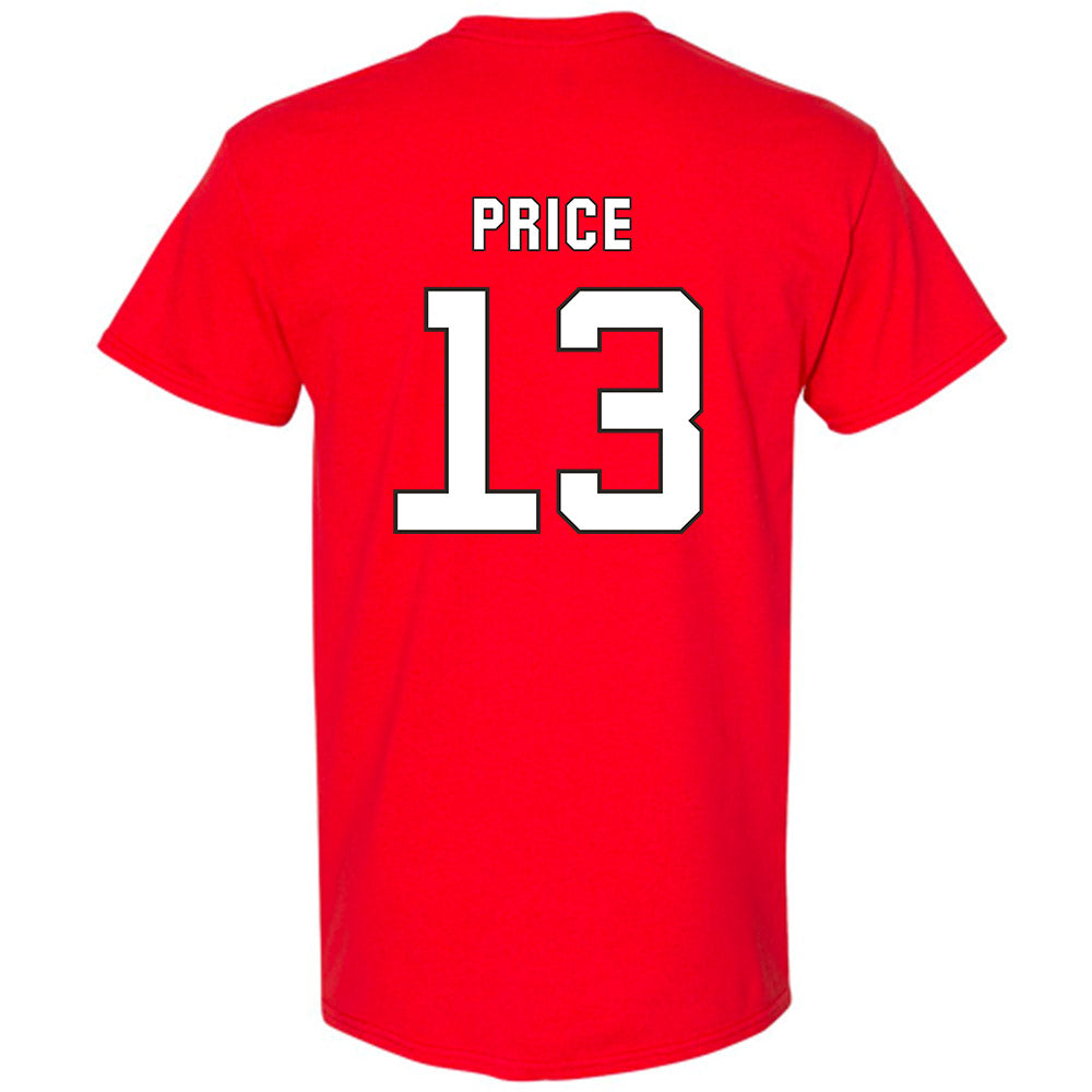 NC State - NCAA Football : Travali Price - Replica Shersey Short Sleeve T-Shirt