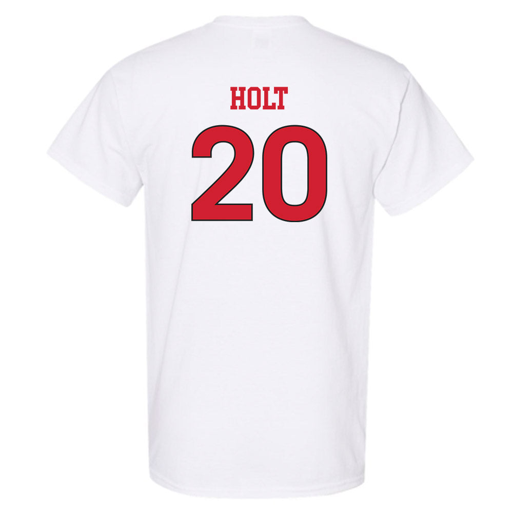 NC State - NCAA Women's Soccer : Brooklyn Holt - White Replica Shersey Short Sleeve T-Shirt