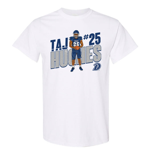 Drake - NCAA Football : Taj Hughes - Caricature Short Sleeve T-Shirt