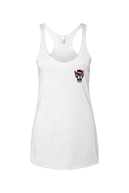 NC State : Champ on the Stadium Next Level - Women's Triblend Racerback Tank