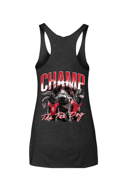 NC State : Champ The Tee Dog Next Level - Women's Triblend Racerback Tank