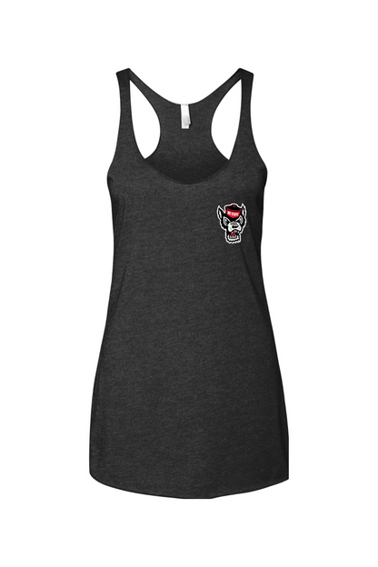 NC State : Champ The Tee Dog Next Level - Women's Triblend Racerback Tank