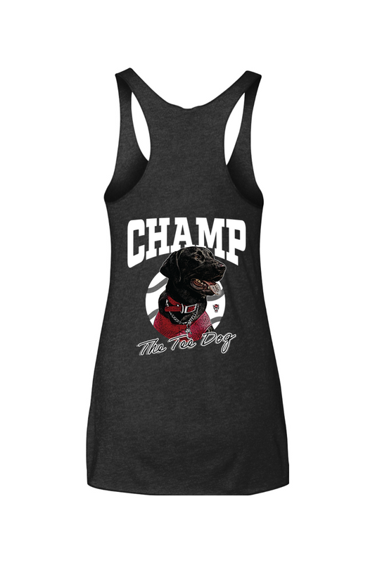 NC State : Champ The Tee Dog Next Level - Women's Triblend Racerback Tank