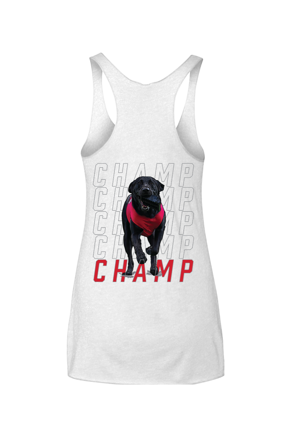 NC State : Champ The Tee Dog Next Level - Women's Triblend Racerback Tank