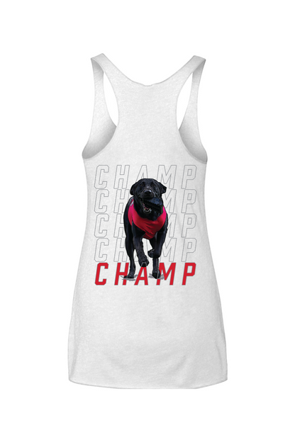 NC State : Champ The Tee Dog Next Level - Women's Triblend Racerback Tank
