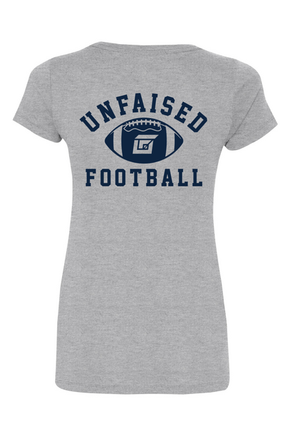 Unfaised Women's Sport Grey T-Shirt Sports Shersey - Football (Clover)