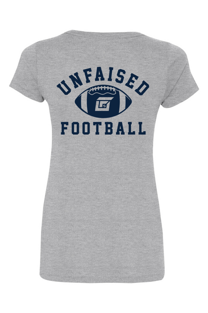 Unfaised Women's Sport Grey T-Shirt Sports Shersey - Football