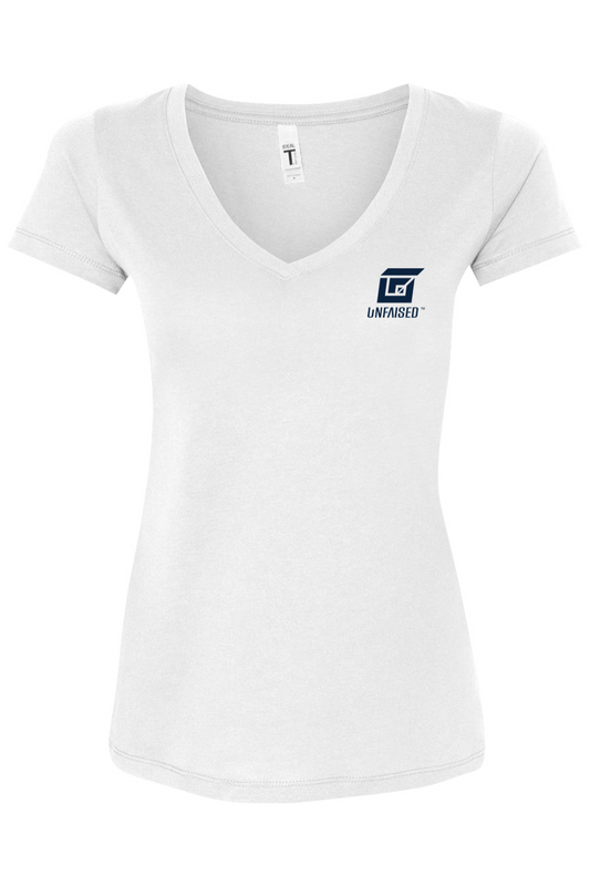 Unfaised Women's White T-Shirt Sports Shersey - Lacrosse