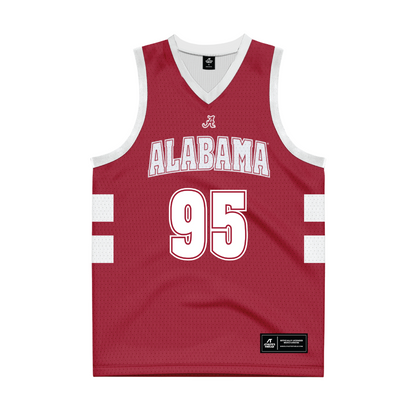 Alabama - NCAA Men's Basketball : Houston Mallette - Crimson Throwback Inspired Basketball Jersey