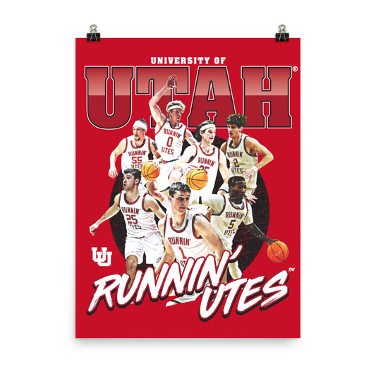 Utah - NCAA Men's Basketball : Official 2023 - 2024 Season Poster