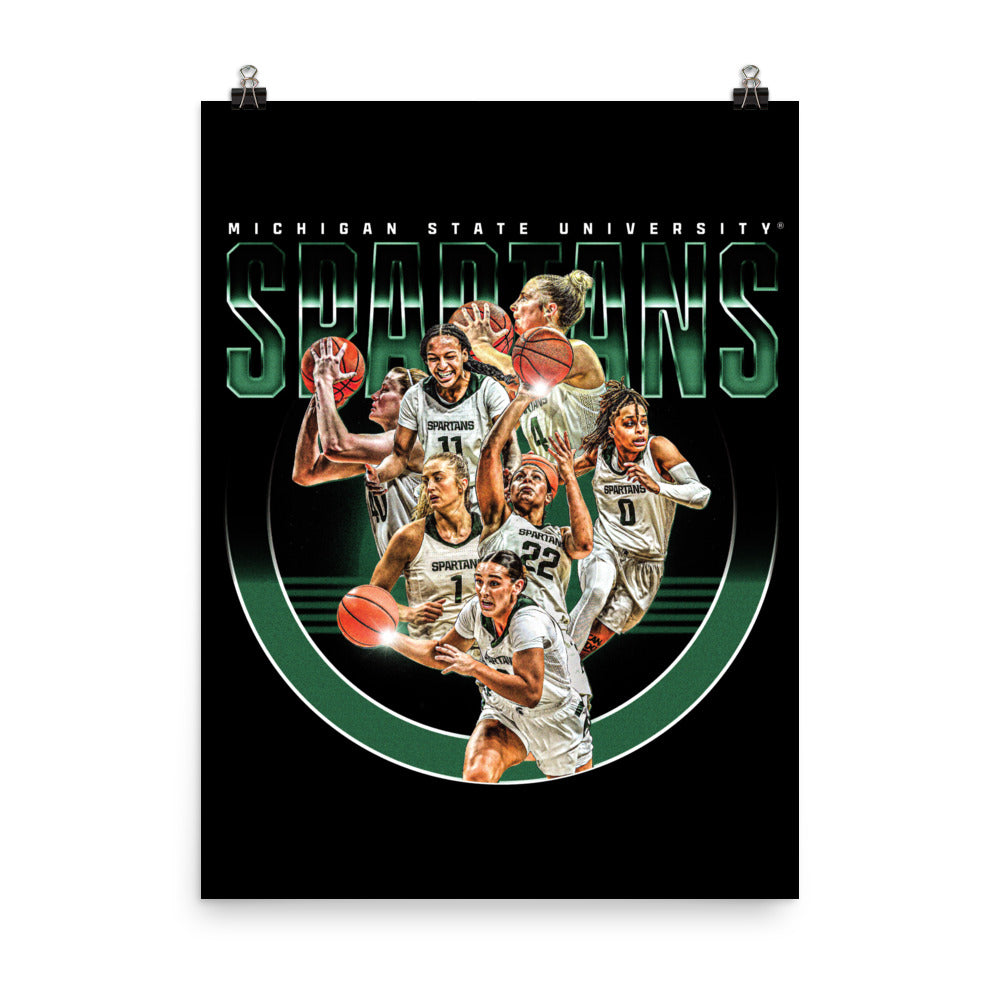 Michigan State - NCAA Women's Basketball : Official 2023 - 2024 Post Season Poster