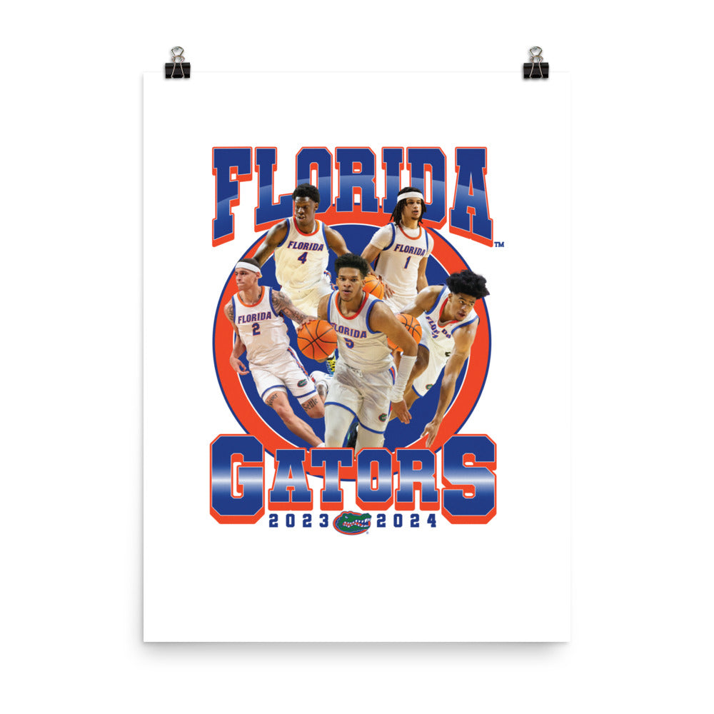 Florida - NCAA Men's Basketball : Official 2023 - 2024 Post Season Poster