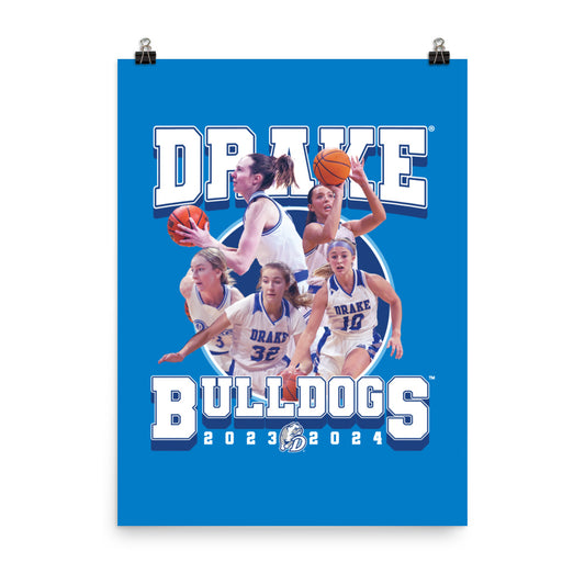 Drake - NCAA Women's Basketball : Official 2023 - 2024 Post Season Poster