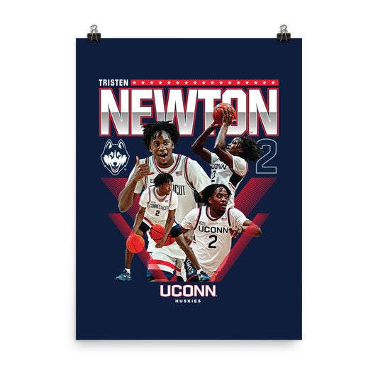 UConn - NCAA Men's Basketball : Tristen Newton 2023 - 2024 Post Season Poster