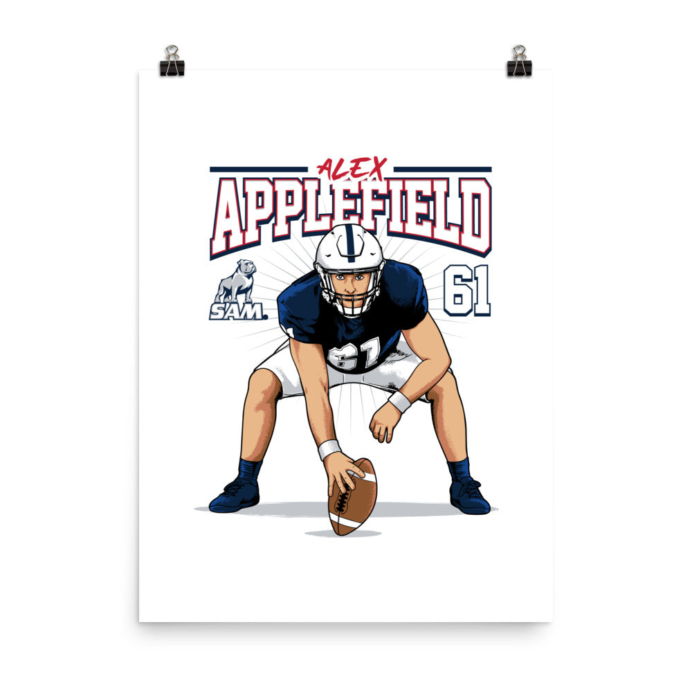 Samford - NCAA Football : Alex Applefield 2023 - 2024 Post Season Poster