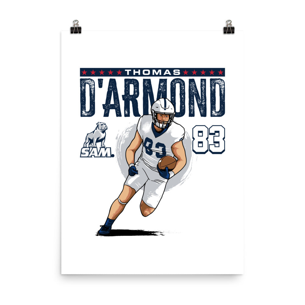 Samford - NCAA Football : Thomas D'Armond 2023 - 2024 Post Season Poster