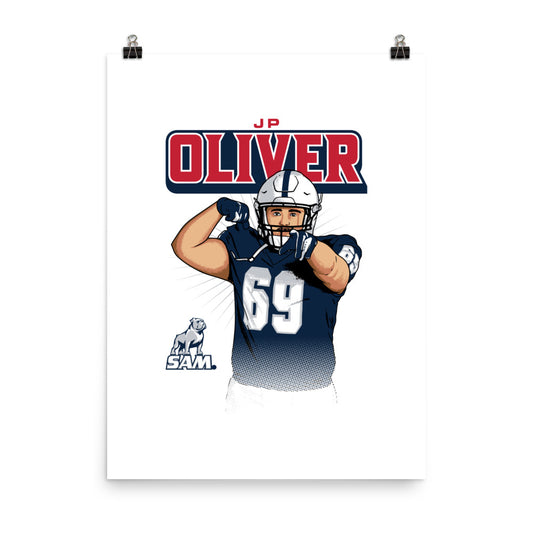 Samford - NCAA Football : JP Oliver 2023 - 2024 Post Season Poster