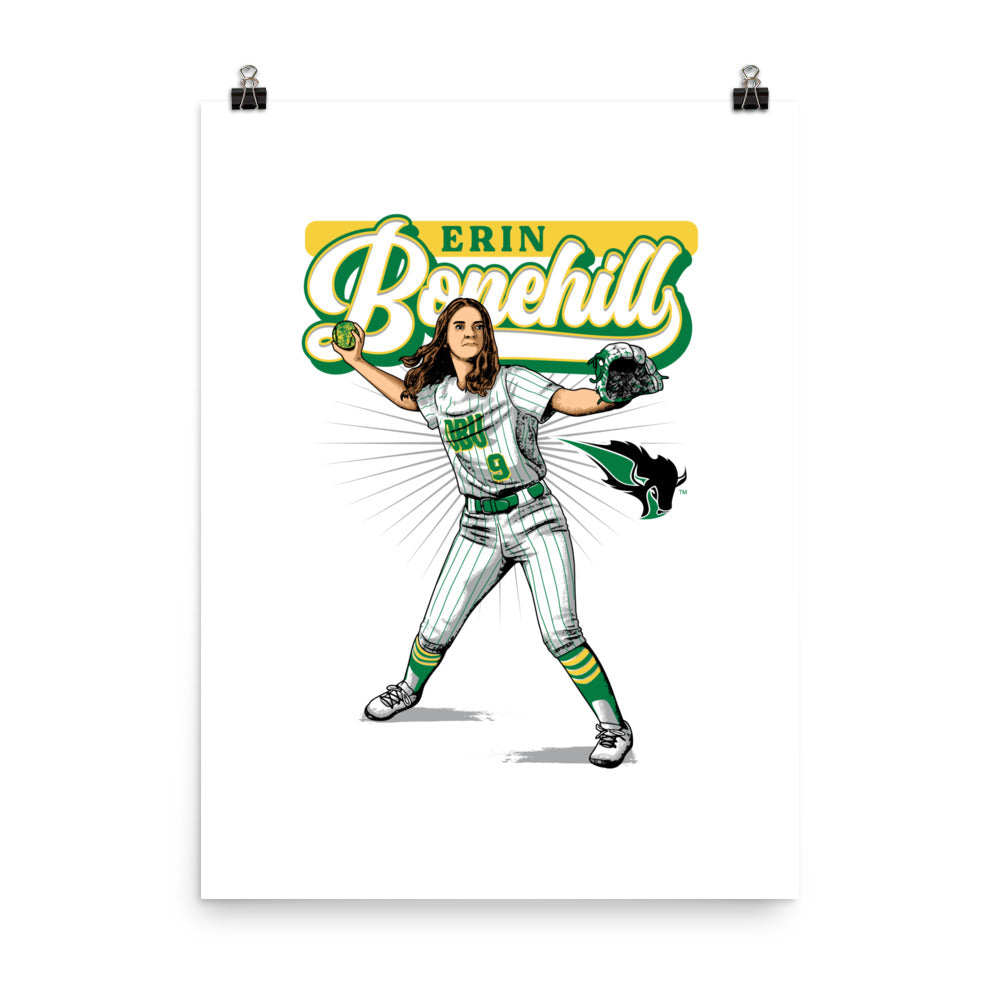 OKBU - NCAA Softball : Erin Bonehill - Poster Individual Caricature